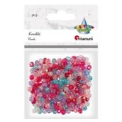 Pozostałe akcesoria dla plastyków - Titanum Koraliki plastikowe fasetowane mix 30g - miniaturka - grafika 1