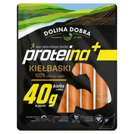Kiełbasa i wędliny - Dolina Dobra Proteina+ Kiełbaski 100 % polskiej szynki 200 g - miniaturka - grafika 1