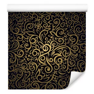 Tapeta Ozdobna LIŚCIE Kwiaty w Stylu Barokowym 0,53m x 10m - Tapety - miniaturka - grafika 1