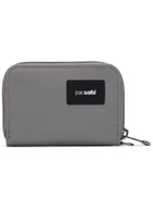 Portfele - Portfel antykradzieżowy Pacsafe RFIDsafe Card Wallet - stone - miniaturka - grafika 1