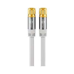 Goobay 70598 kabel koncentryczny 1 m F Biały - Kable - miniaturka - grafika 2
