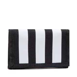 Portfele - Duży Portfel Męski adidas - 3S Wallet GN2037 Black/Black/White - grafika 1