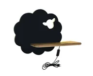 Lampy ścienne - Candellux Lampa kinkiet półeczka 5W LED 4000K IQ Kids Sheep czarny 21-85122 21-85122 - miniaturka - grafika 1