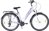 Rowery - Fuzlu Rower trekkingowy 28 Fuzlu Escape 1.0 Lady 18" biały/fiolet/fiolet mat - miniaturka - grafika 1