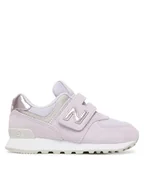 Buty dla dziewczynek - New Balance Sneakersy P5742EV Fioletowy - miniaturka - grafika 1