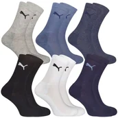 Skarpetki damskie - Skarpety Dziecięce Bawełniane Średnie Cienkie Wygodne Puma Frotte 6-pak 27/30 - miniaturka - grafika 1
