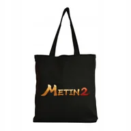 Torby i wózki na zakupy - Eko Torba na ramię Zakupy Shopper Torebka Bawełniana Metin 2 Gra - miniaturka - grafika 1