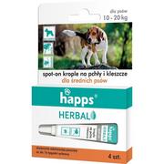 Zwalczanie i odstraszanie szkodników - Bros Happs krople na pchły i kleszcze dla średnich psów (10-20kg). - miniaturka - grafika 1