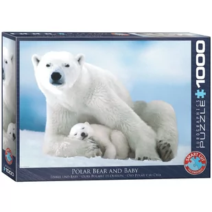 Eurographics Puzzle 1000 Polar Bear&Baby 6000-1198 - - Puzzle - miniaturka - grafika 1