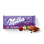 Czekolada - Milka Raisin & Nut Czekolada mleczna 90 g - miniaturka - grafika 1