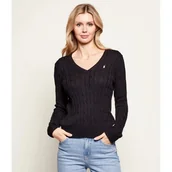 Swetry damskie - POLO RALPH LAUREN Sweter Slim Fit pima - miniaturka - grafika 1