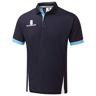 Koszulki męskie - Surridge Sports Surridge Sports Męska koszulka polo Blade Granatowy/niebo/biały S SUR366NA/SK/WH-S - grafika 1