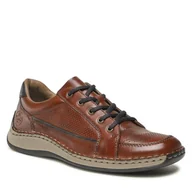 Półbuty męskie - Półbuty Rieker 05231-24 Brązowy - miniaturka - grafika 1