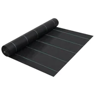 Agrowłókniny - vidaXL Agrotkanina przeciw chwastom, czarna matowa, 1x50 m, PP vidaXL - miniaturka - grafika 1