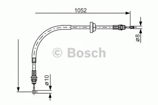 Bosch Linka hamulca BOSCH 1987477186 1987477186 - Linki hamulca postojowego - miniaturka - grafika 1