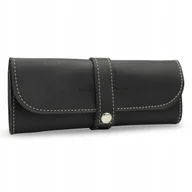 Piórniki - Etui na długopisy Piórnik skórzany tuba futerał Czarny Parker Quality - miniaturka - grafika 1