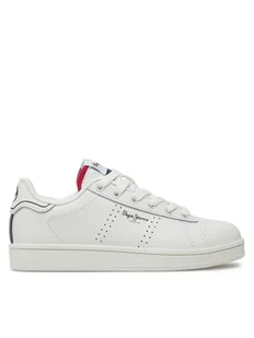 Pepe Jeans Sneakersy Player Basic B PBS00001 Biały - Buty dla chłopców - miniaturka - grafika 1