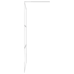 vidaXL VidaXL Ścianka prysznicowa z półką chrom, 80x195 cm, ESG i aluminium - Ścianki i drzwi prysznicowe - miniaturka - grafika 7