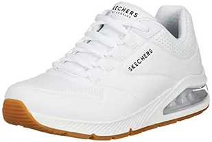 Skechers Sneakersy damskie Uno 2, Wykończenie z białej siatki Duraleather, 40 EU - Sneakersy damskie - miniaturka - grafika 1