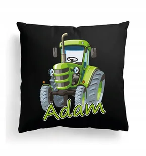 CZARNA Poduszka Z IMIENIEM Na Wielkanoc ZIELONY TRAKTOR CIĄGNIK Z BAJKI - Poduszki dekoracyjne CZARNA Poduszka Z IMIENIEM Na Wielkanoc ZIELONY TRAKTOR CIĄGNIK Z BAJKI - Poduszki dekoracyjne - miniaturka - grafika 1