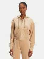 Bluzy damskie - Juicy Couture Bluza Iccle JCWAS125308 Beżowy Loose Fit - miniaturka - grafika 1