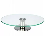 Tace i patery - PATERA OBROTOWA SZKLANA TORT CIASTO 30CM na nóżce - miniaturka - grafika 1
