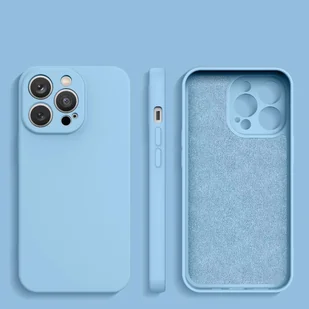 Silicone case etui Samsung Galaxy A54 5G silikonowy pokrowiec jasnoniebieskie - Etui i futerały do telefonów - miniaturka - grafika 2