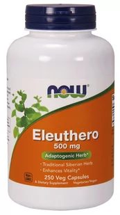 NOW Foods - Eleuthero, Żeń-Szeń Syberyjski, 500mg, 250 vkaps - Suplementy naturalne - miniaturka - grafika 1