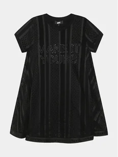 DKNY Sukienka codzienna D32899 D Czarny Regular Fit - Sukienki i spódniczki dla dziewczynek - miniaturka - grafika 1