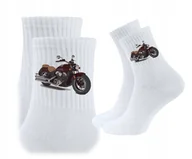 Skarpetki męskie - 3x Skarpetki Skarpety motor motocykl motocyklista dla kierowcy INDIAN - miniaturka - grafika 1