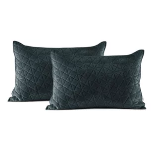 Zestaw poszewek pikowanych AMELIAHOUSE Laila, grafitowo-szary, 50x70 cm, 2 szt. - Poszewki na poduszki - miniaturka - grafika 1