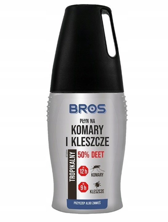 Bros płyn na komary i kleszcze mocny turystyczny 50% DEET 50ml