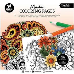 Kolorowanka Mandala Studio Light - arkusze do kolorowania dla dorosłych i dzieci - Kolorowanki, wyklejanki - miniaturka - grafika 1