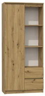 Regały - Wysoki Regał Nowoczesny Dąb Artisan Mirden 4X - miniaturka - grafika 1