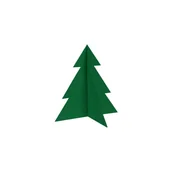 Ozdoby bożonarodzeniowe - Choinka dekoracyjna 23 cm filc zielona - miniaturka - grafika 1