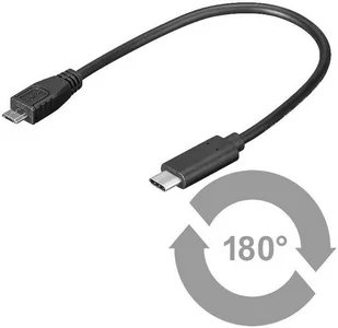 Kabel USB MicroConnect USB3.1 SuperSpeed 0.2m M-M USB3.1CAMB02 - Kable USB - miniaturka - grafika 1