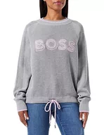 Bluzy damskie - BOSS C_fomhil bluza damska z dzianiny, Silver40., L - miniaturka - grafika 1