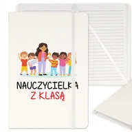 Notesy i bloczki - NOTES Z GUMKĄ A5 PREZENT NA DZIEŃ NAUCZYCIELA WZÓR - miniaturka - grafika 1