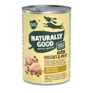 Naturally Good Veggies & Meat 6 x 400 g Soczewica i kurczak 12x400 g - Mokra karma dla psów - miniaturka - grafika 1