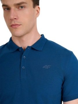 Koszulka 4F Polówka Polo Męska Koszulka Z Kołnierzykiem TSM367 r. XL
