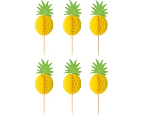 Pikery koktajlowe Ananasy - 14 cm - 10 szt. - Ciasta i półprodukty do ciast - miniaturka - grafika 1