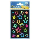 Zabawki kreatywne - Naklejki foliowe NEONowe gwiazdy Nowa - miniaturka - grafika 1