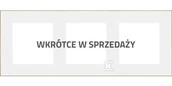 Klawisze i ramki - Ramka 3-krotna DUO: Biała, podstawa złota, SIMON55 - miniaturka - grafika 1