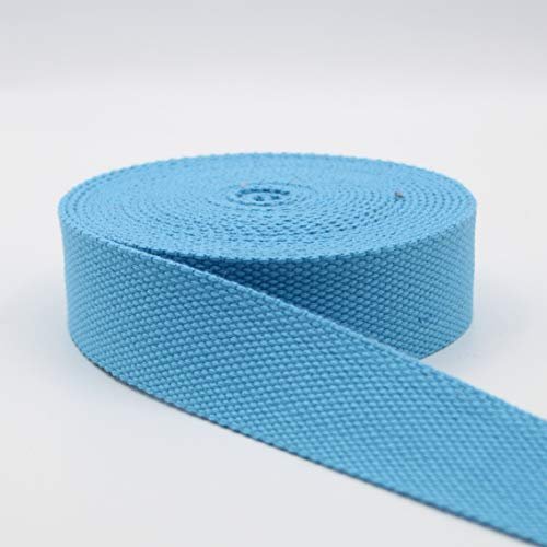 5 m Pasek Gruba Ciężka Bawełna Turkusowy (38) 3 cm