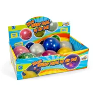 Zabawki sensoryczne - Piłeczka brokatowa ze światełkiem 10cm One for Fun - zabawka - miniaturka - grafika 1