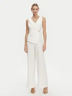 Kombinezony - Rinascimento Kombinezon CFC0122537003 Biały Regular Fit - miniaturka - grafika 1