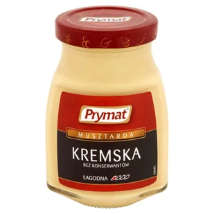 Prymat Musztarda 185g Kremska łagodna - Musztardy - miniaturka - grafika 1