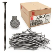 Gwoździe - Gwoździe pierścieniowe 2,8x50 mm 5kg - miniaturka - grafika 1