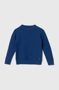 zippy sweter bawełniany dziecięcy kolor niebieski lekki - Zippy - Swetry dla dziewczynek - miniaturka - grafika 1
