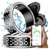 Smartringi - Smart Ring Sportowy Pierścionek WYŚWIETLACZ Puls Sen Kroki Inteligentny - miniaturka - grafika 1
